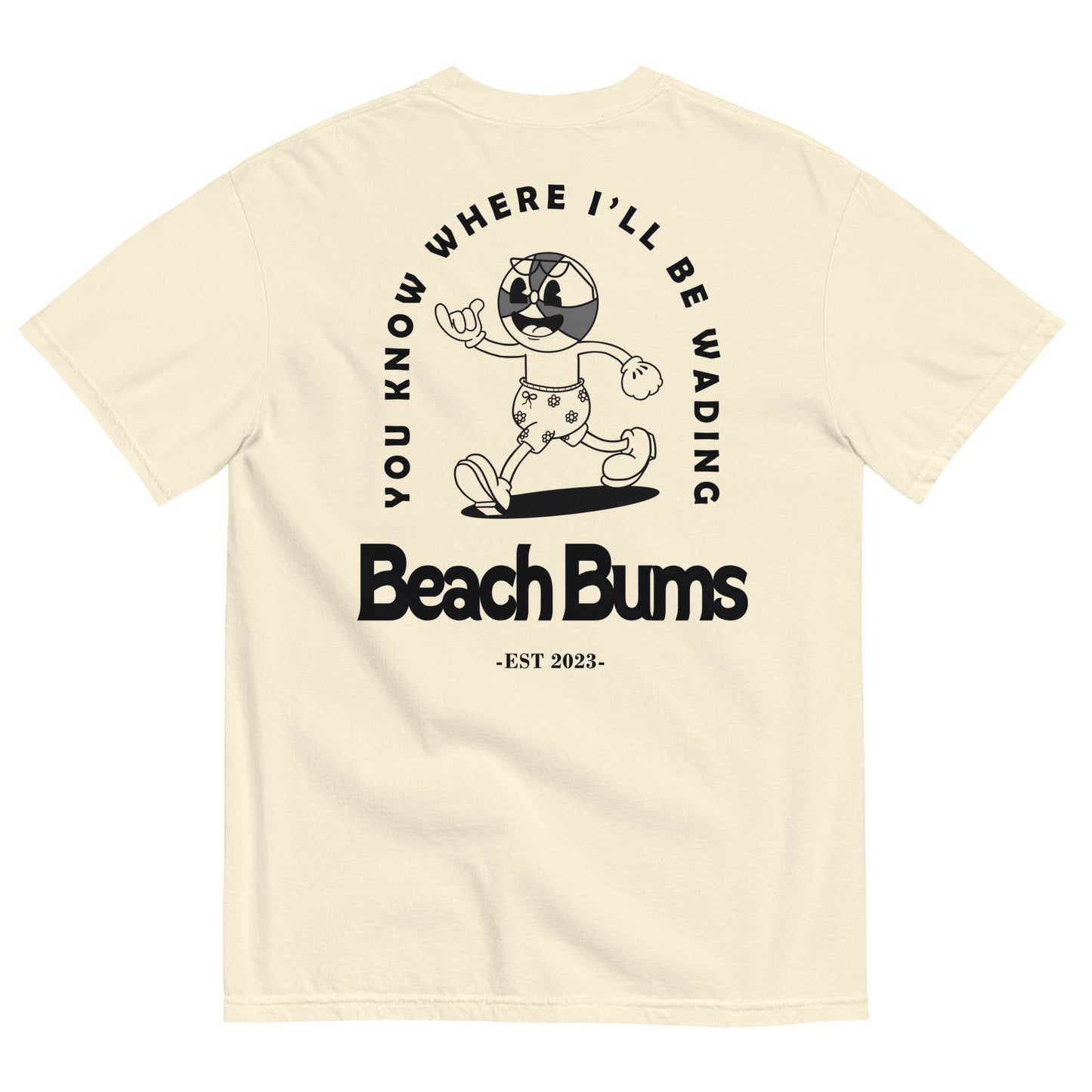 Beachy the Bum Tee - Sand