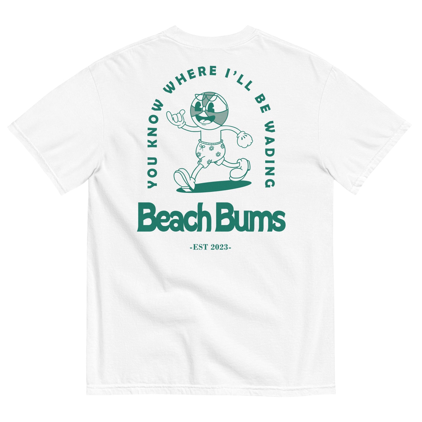 Beachy the Bum - White/Green